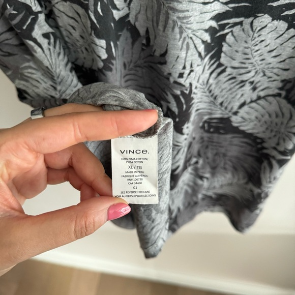 Vince Palm Leaf Short Sleeve Tee - Picture 4 of 4